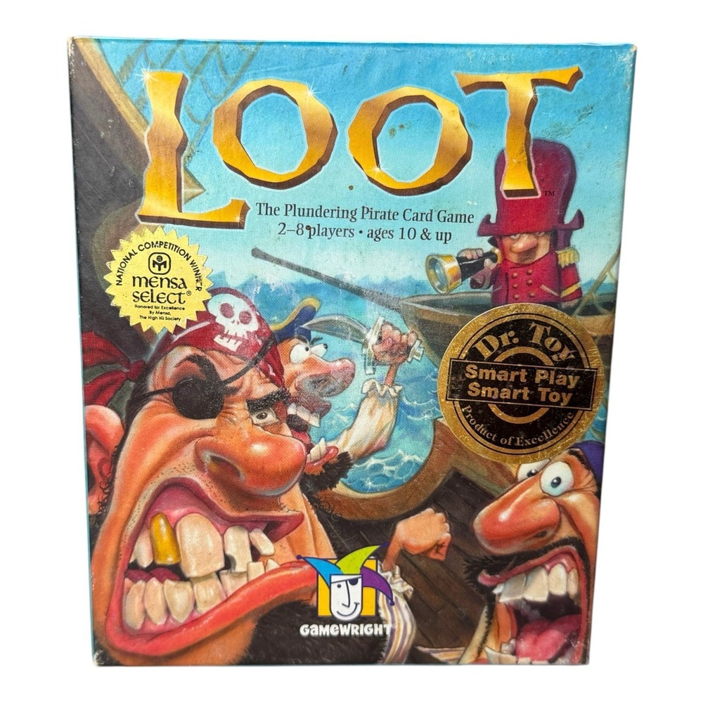 Loot The Plundering Pirate Card Game GameWright Complete Mensa‎ Select Dr Toy - Picture 2 of 7